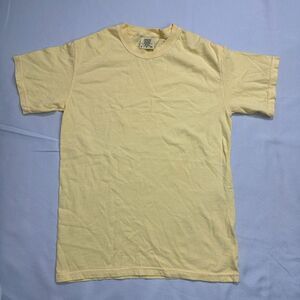 NEW Comfort Colors T Shirt Unisex Small Butter/Yellow Cotton Minimal Basic Tee